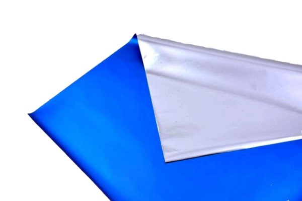 کاغذ کادو متالیک آبی براق (کارتن 100 عددی)